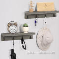 Home Improvement Coat Rack Wall Mounted Shelf with Hooks Manufactory